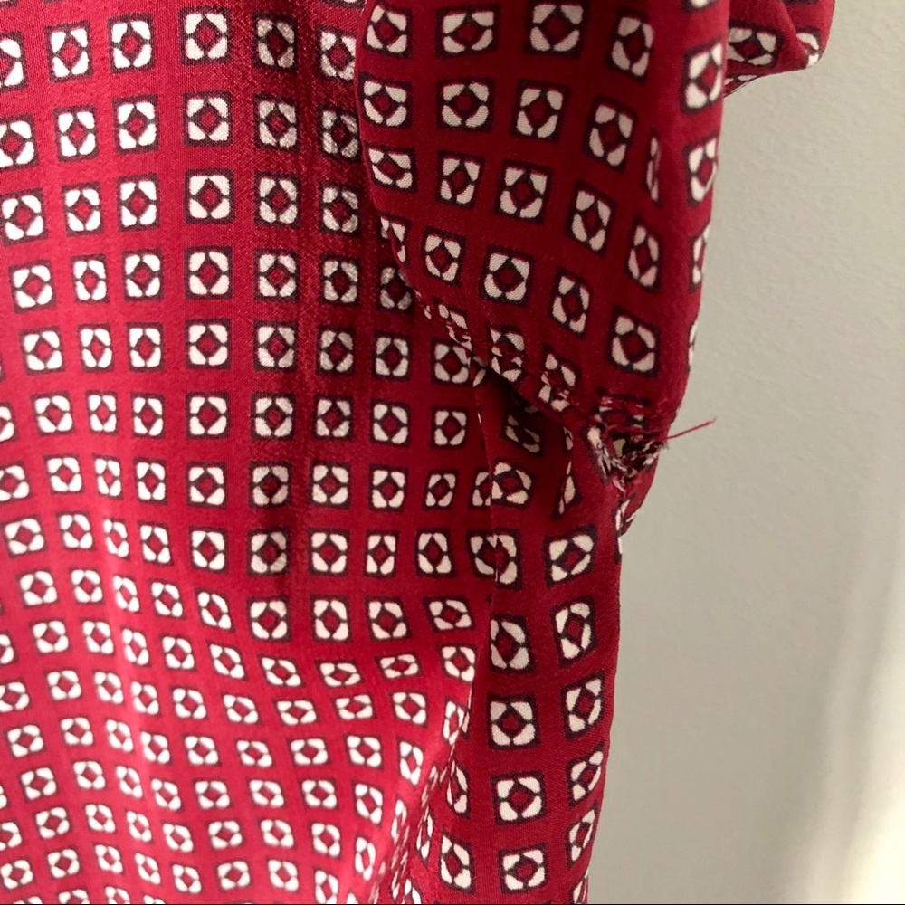 Madewell | silk premiere bow-back tee ascot tile - Picture 7 of 8